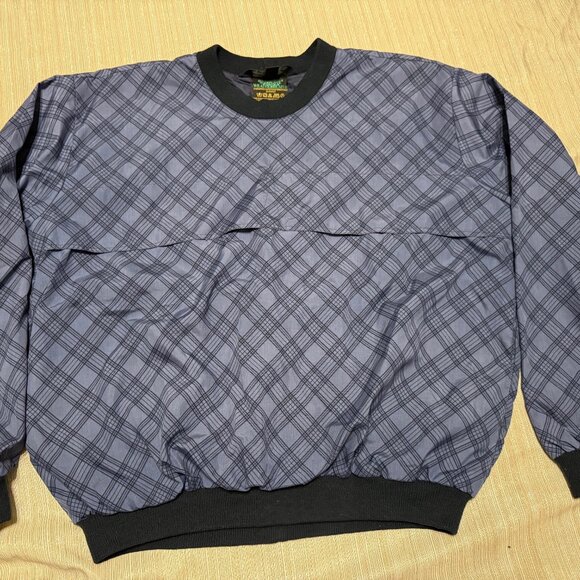 SUNDERLAND OF SCOTLAND Waterproof Rainwear, Blue Black Plaid, Weatherbeater, XL - Picture 1 of 12